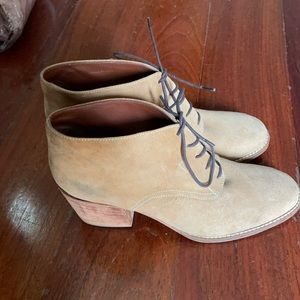 Rachel Comey suede lace up booties